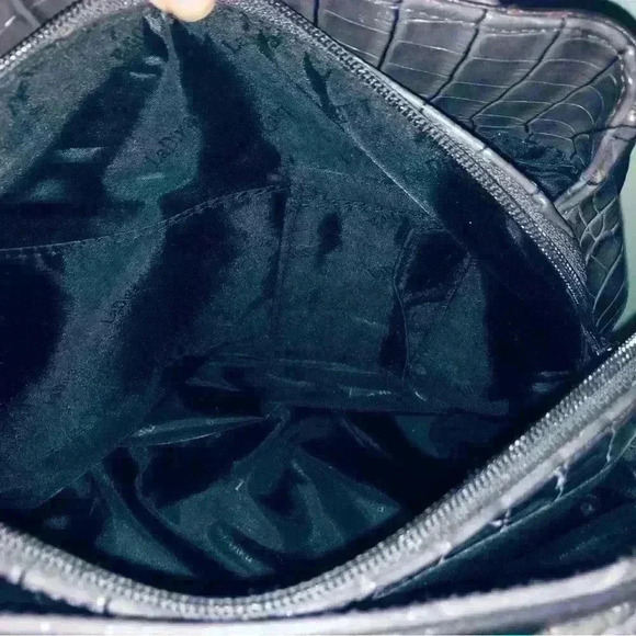 Charcoal Gray  La Diva Handbag. Genuine leather with man made trim. - Picture 6 of 6